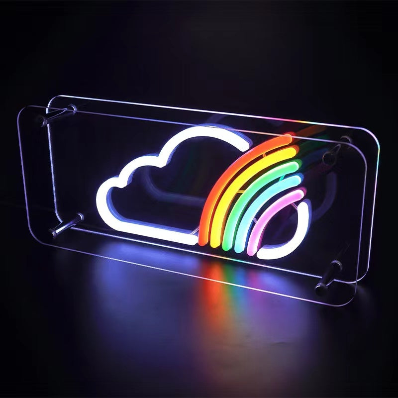 Acrylic Desktop Rainbow Neon Creative Decoration