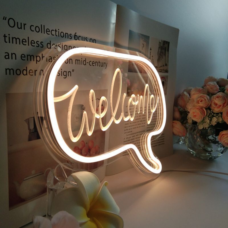 LED Light Small Size Decoration Ambience Christmas Clouds Letter Neon Light