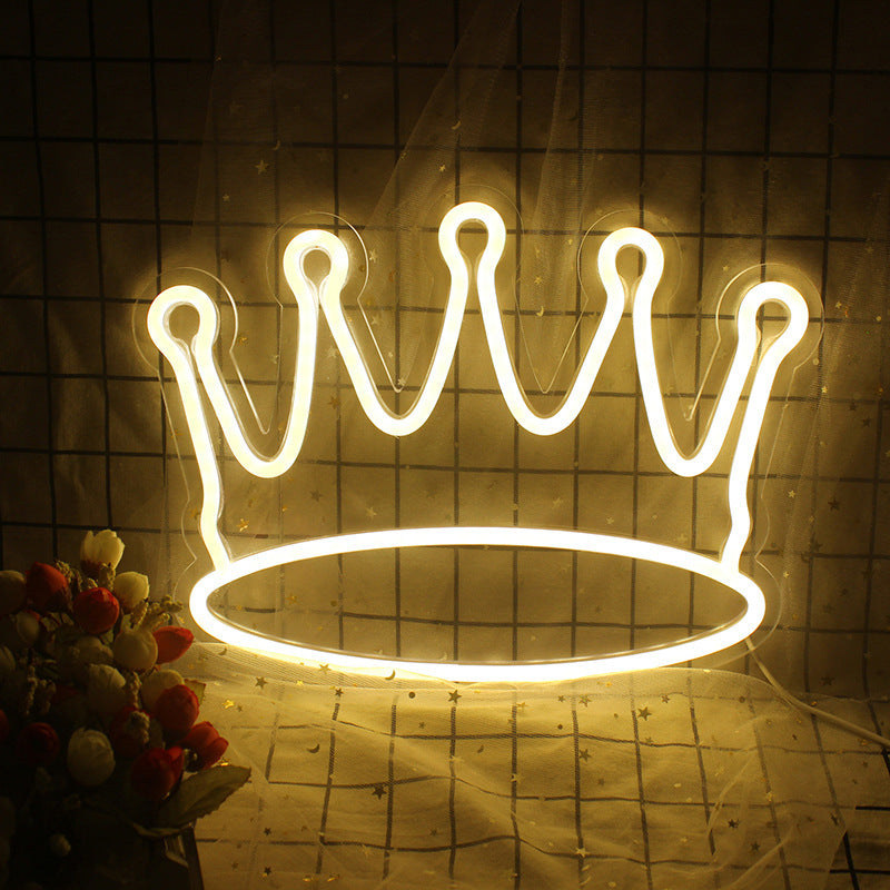 Net Celebrity Atmosphere Glow Crown Neon